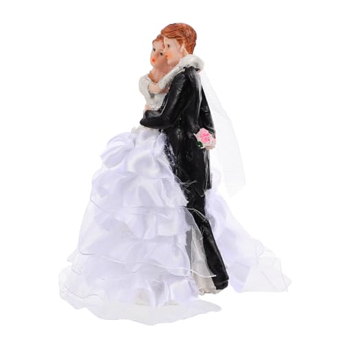Zerodeko 1Stück Dekorationsfigur Exquisites Brautpaar Design für Kuchen Tortendeko für Hochzeiten Jahrestage und Besondere Anlässe für Verschiedene von Zerodeko