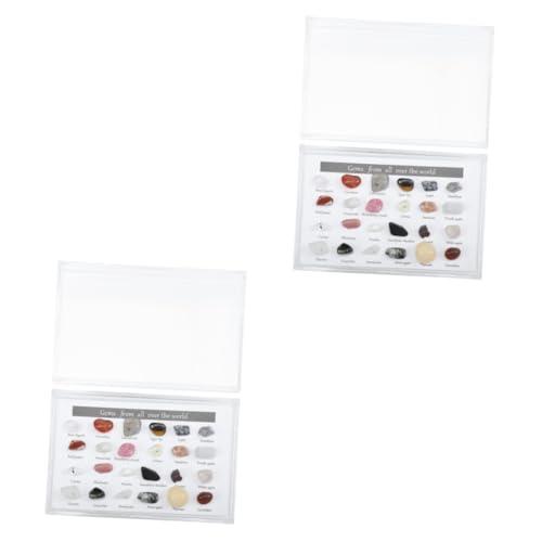 Zerodeko 2 Boxen Erz proben Natürlich Schreibtisch Desktop-Stein schmücken kollektiver unregelmäßiger Stein steinerne Verzierungen Desktop- aus Stein kleine Kiesel Kunststoff-Box Bunt Zerodeko 2 Boxen Erz proben Natürlich Schreibtisch Desktop-Stein schmücken kollektiver unregelmäßiger Stein steinerne Verzierungen Desktop- aus Stein kleine Kiesel Kunststoff-Box Bunt von Zerodeko