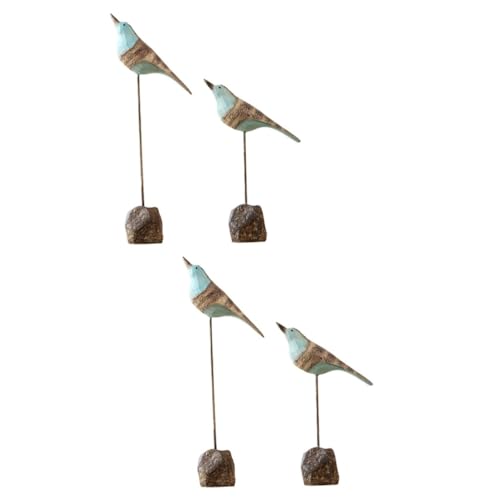 Zerodeko 2 Paar Vogelschmuck Hochzeitsmittelstücke für Tische Desktop-Dekoration Ornament Spielzeuge Kunsthandwerk aus Kunstharz Vogelverzierung Modellieren Spielzeugzimmer von Zerodeko