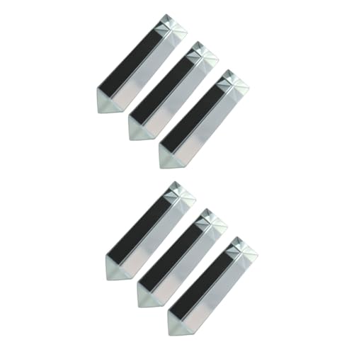 Zerodeko 2 Sätze Prisma Optisches Kaleidoskop Licht Fenster Lichtspektrum Physik Optik Wissenschaft Glas Dreieck 3 Stück * 2 von Zerodeko
