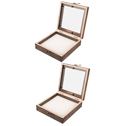 Zerodeko 2 Sets Insektenprobenbox Aus Glas Probenset Ameisen Und Motten Insektenfänger Für Kleiner Probenrahmen Entomologie Schmetterlingsrahmen Vitrine von Zerodeko