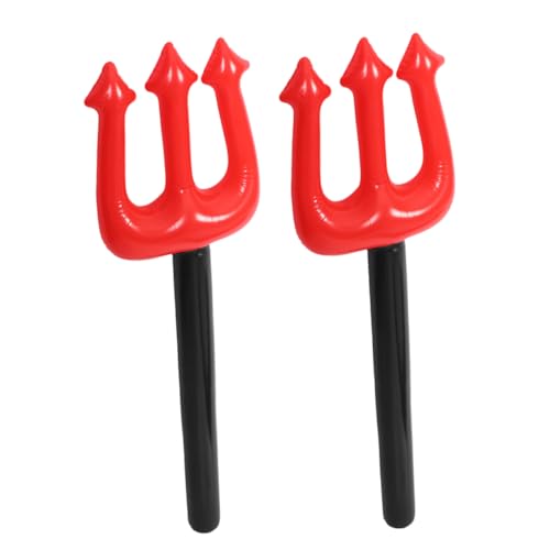 Zerodeko 2 Stück Aufblasbare Teufel PVC Kostüm Requisiten für Halloween Teufelsgabel für Kostüm Party Cosplay Zubehör Rotes Design für Halloween Dekoration Zerodeko 2 Stück Aufblasbare Teufel PVC Kostüm Requisiten für Halloween Teufelsgabel für Kostüm Party Cosplay Zubehör Rotes Design für Halloween Dekoration von Zerodeko