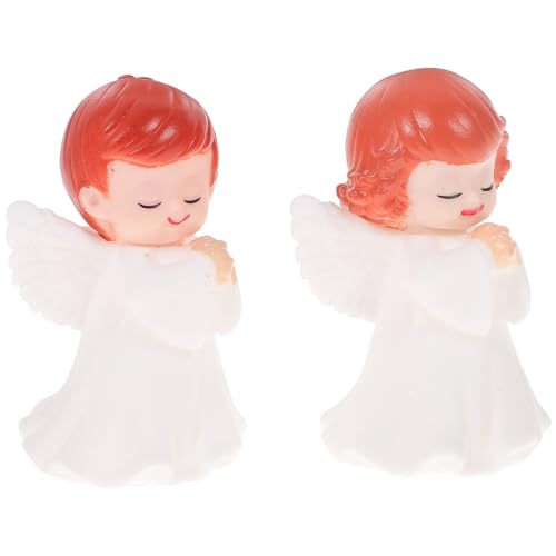Zerodeko 2 Stück Engel-Figuren Vinyl Skulpturen, Junge und Mädchen Kuchen-Toppers, Mini Engel Schreibtischornamente, Mehrfarbige Auto-Dekorationen, 6,5 x 3,8 cm Zerodeko 2 Stück Engel-Figuren Vinyl Skulpturen, Junge und Mädchen Kuchen-Toppers, Mini Engel Schreibtischornamente, Mehrfarbige Auto-Dekorationen, 6,5 x 3,8 cm von Zerodeko