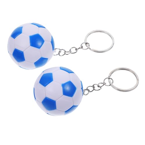 Zerodeko 2 Stück Fußball Schlüsselanhänger Schlüsselanhänger Fußball -schlüsselbund Fußball-schlüsselanhänger Junge Schlüsselanhänger Team-schlüsselanhänger Llaveros Para Mujer Blau von Zerodeko