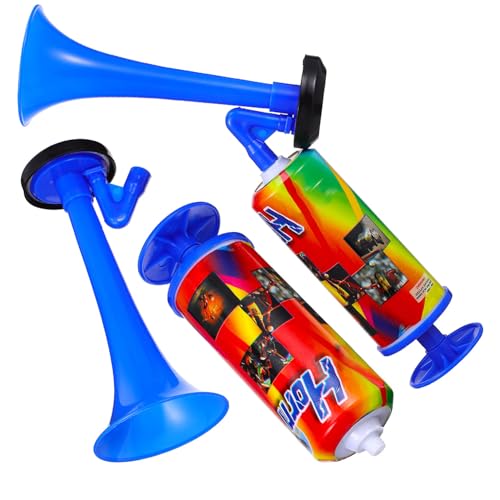 Zerodeko 2 Stück Hand Air Horn Lautstarker Cheer Horn für Sportveranstaltungen Bootsfahrten Graduierungen und Geburtstagsfeiern Tragbar Langlebig für Sicherheitssignale von Zerodeko