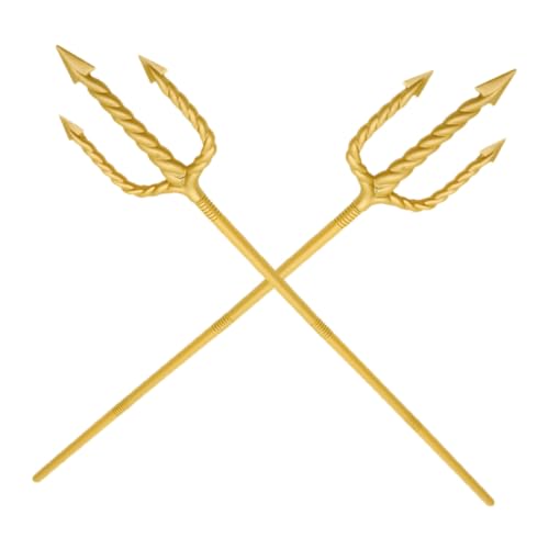 Zerodeko 2 Stück Spiraldreizack Halloween Accessoire Partyzubehör Halloween -Requisite Dreizackprop Teufel Halloween Cosplay -kostümprop Teufelsparteiprop Teufel-Cosplay Golden Plastik Zerodeko 2 Stück Spiraldreizack Halloween Accessoire Partyzubehör Halloween -Requisite Dreizackprop Teufel Halloween Cosplay -kostümprop Teufelsparteiprop Teufel-Cosplay Golden Plastik von Zerodeko