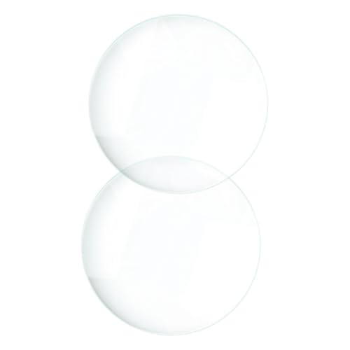 Zerodeko 2 Stück optische konvexe Linse werkzeug konvexe Scheibe optische linse optisches Objektiv Doppelkonvexes Objektiv kleine konvexe Linse Lupe Teleskop-Objektive Glas Transparent von Zerodeko