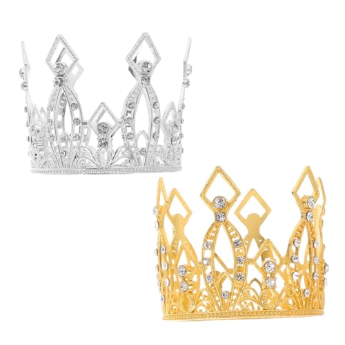 Zerodeko 2 Stücke Mini Barock Krone Kuchen Dekorationen Legierung Strass Tiara Topper Kuchen Topper Baby Dusche Prinz Kuchen Dekoration Krone Topper Zerodeko 2 Stücke Mini Barock Krone Kuchen Dekorationen Legierung Strass Tiara Topper Kuchen Topper Baby Dusche Prinz Kuchen Dekoration Krone Topper von Zerodeko