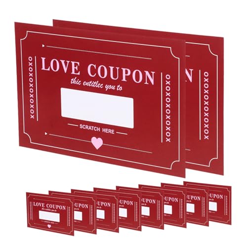 Zerodeko 20 Blatt Scratch Off Karten Set für Date Night Herausforderungen Romantische Überraschungen für Valentinstag Jubiläen und Kindergeburtstage von Zerodeko