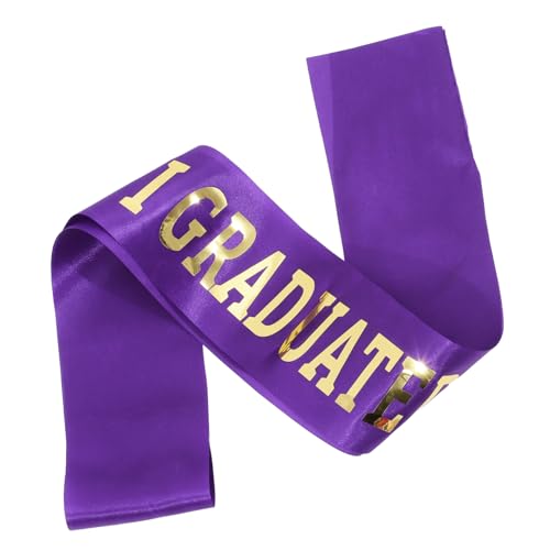 Zerodeko 2024 2024 Abschlussfeier Gürtel Abschlussfeier Schärpe Senior Party Satin Studentenschärpe Rosa Schärpe Abschluss Stash Schulterschärpe Graduiertenstola Für Senior Honor von Zerodeko