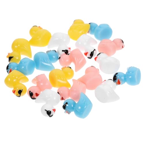 Zerodeko 20stücke Miniatur Enten Figuren Bunte Garten Dekoration Accessoires Für Mini Landschaften Aquarien Und Puppenhäuser Details Langlebig Und von Zerodeko