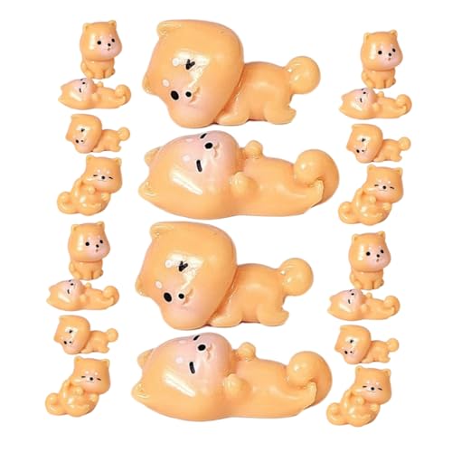 Zerodeko 20stücke Miniatur-welpenfiguren Aus Harz Mini-hundestatue Spielzeug Für DIY-puppenhaus Bonsai Mikrolandschaft Kuchendekoration Zerodeko 20stücke Miniatur-welpenfiguren Aus Harz Mini-hundestatue Spielzeug Für DIY-puppenhaus Bonsai Mikrolandschaft Kuchendekoration von Zerodeko