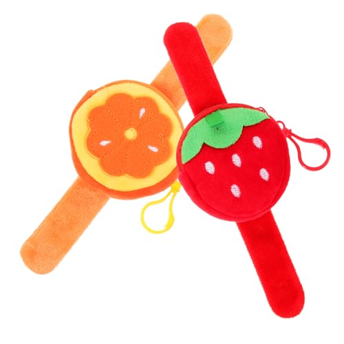 Zerodeko 2Stücke Slap Armband Mit Fruchtigem Design Süßes Für Partys Plüscharmband Für Kindergeburtstage Und Festivals Komfortabel Und Leicht Tragbar von Zerodeko