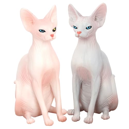 Zerodeko 2st Kinderspielzeug Lebensechte Kuscheltier Gastgeschenk Kindergeburtstag Katzenfigur Kinder Spielzeug Sphynx-katzenstatue Kätzchen Figur Katzenskulptur Haustier Katze PVC Zerodeko 2st Kinderspielzeug Lebensechte Kuscheltier Gastgeschenk Kindergeburtstag Katzenfigur Kinder Spielzeug Sphynx-katzenstatue Kätzchen Figur Katzenskulptur Haustier Katze PVC von Zerodeko