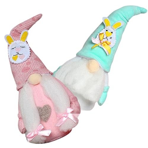 Zerodeko 2pcs Ostern GNOME Puppe Wohnkultur Ohren Ornament GNOME Puppe Ornament Für Ostern Dekorationen von Zerodeko