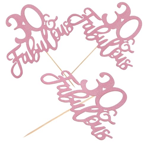 Zerodeko 3 Stück Geburtstagsparty-zubehör, 30. Geburtstags-kuchenaufsatz, Roségold-kuchendekorationen, 30. Roségoldener Geburtstag, Glitzernde Geburtstags-kuchenaufsätze Zerodeko 3 Stück Geburtstagsparty-zubehör, 30. Geburtstags-kuchenaufsatz, Roségold-kuchendekorationen, 30. Roségoldener Geburtstag, Glitzernde Geburtstags-kuchenaufsätze von Zerodeko