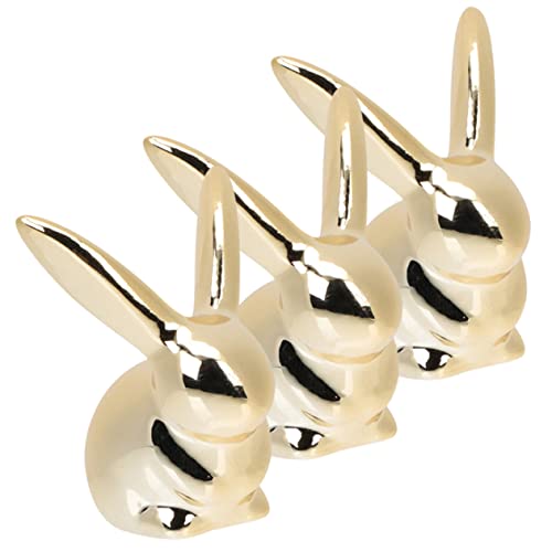 Zerodeko 3 Stück Goldener Keramikkaninchen Häschen-Statue Wurf Ammer Futterspender hasenfiguren tierfiguren Dekofigur tortendeko Einschulung keramikhandwerk Kaninchenmodelle Zerodeko 3 Stück Goldener Keramikkaninchen Häschen-Statue Wurf Ammer Futterspender hasenfiguren tierfiguren Dekofigur tortendeko Einschulung keramikhandwerk Kaninchenmodelle von Zerodeko