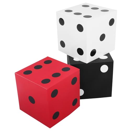 Zerodeko 3 Stück Große Würfelboxen Teilig für Partys Tischdekoration für Abschlussfeiern Geburtstagsfeiern Spielabende Robuste Leicht Aufbaubare Deko Zerodeko 3 Stück Große Würfelboxen Teilig für Partys Tischdekoration für Abschlussfeiern Geburtstagsfeiern Spielabende Robuste Leicht Aufbaubare Deko von Zerodeko