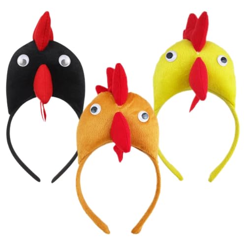 Zerodeko 3 Stück Hühner-Haarreifen -Küken-Stirnband Hahn-Tier-Haarreifen Für Kinder Und Erwachsene Geburtstags-Partyzubehör Zufällige Farbe Zerodeko 3 Stück Hühner-Haarreifen -Küken-Stirnband Hahn-Tier-Haarreifen Für Kinder Und Erwachsene Geburtstags-Partyzubehör Zufällige Farbe von Zerodeko
