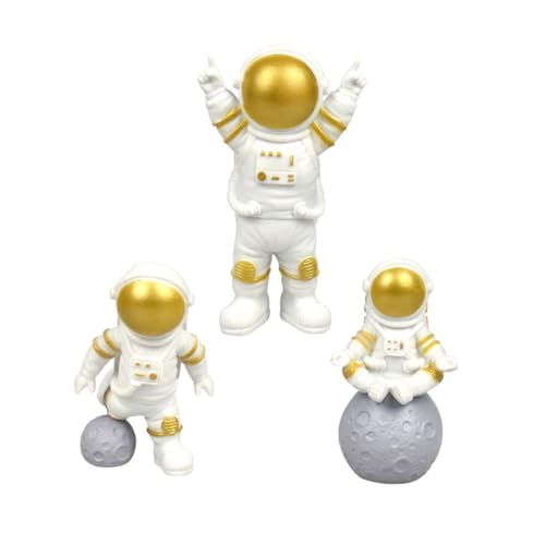 Zerodeko 3 Stücke Mini Astronaut Modelle Harz Astronaut Kuchen Toer Set Für Auto Innen Zerodeko 3 Stücke Mini Astronaut Modelle Harz Astronaut Kuchen Toer Set Für Auto Innen von Zerodeko