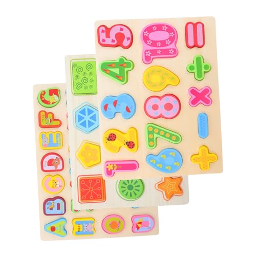 Zerodeko 3-teiliges Montessori-Puzzle: Hölzernes Alphabet-Zahlen-Form-Puzzle – Mathe-lernspiele, Vorschulisches Frühpädagogisches Spielzeug Für Kleinkinder, Kinder, Jungen Und Mädchen Zerodeko 3-teiliges Montessori-Puzzle: Hölzernes Alphabet-Zahlen-Form-Puzzle – Mathe-lernspiele, Vorschulisches Frühpädagogisches Spielzeug Für Kleinkinder, Kinder, Jungen Und Mädchen von Zerodeko