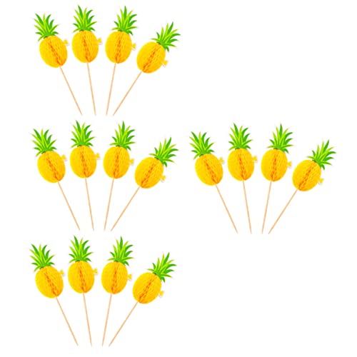 Zerodeko 30Stücke Hawaii Themen Kuchen Picks Kreative Dekoration Für Geburtstagstorten Einfache Design Kucheneinsätze Party Essbare Papierkuchenaufsätze Für Feiern von Zerodeko