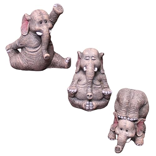 Zerodeko 3St Elefanten-Skulptur Babyspielzeug Zwerge Plüschtiere gewichtete Kuscheltiere Giraffe Animal Figures wohnzimmerdeko Elefant-Statue-Ornament Elefantenschmuck für den Garten Harz Zerodeko 3St Elefanten-Skulptur Babyspielzeug Zwerge Plüschtiere gewichtete Kuscheltiere Giraffe Animal Figures wohnzimmerdeko Elefant-Statue-Ornament Elefantenschmuck für den Garten Harz von Zerodeko