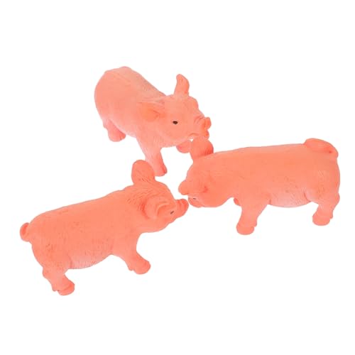 Zerodeko 3st Mikro-landschaftsschwein-Ornamente Figuren Tiere Tierfarm Miniaturen Puppenhaus Miniatur Bausatz Selber Machen Kleine Schweinefigur Mini- Plastik von Zerodeko