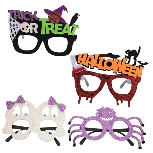 Zerodeko 4 Stück Halloween-papierbrillen, Halloween-brillen, Party-sonnenbrillen, Halloween-partygeschenke Zerodeko 4 Stück Halloween-papierbrillen, Halloween-brillen, Party-sonnenbrillen, Halloween-partygeschenke von Zerodeko