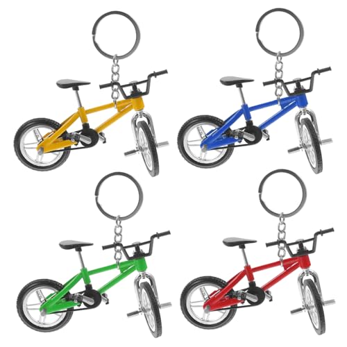 Zerodeko 4 Stück Miniatur Mountainbike Schlüsselanhänger Teiliges Modell aus Legierung Gelb Rot Blau und Grün für Kreative Dekoration und Sammlung Zerodeko 4 Stück Miniatur Mountainbike Schlüsselanhänger Teiliges Modell aus Legierung Gelb Rot Blau und Grün für Kreative Dekoration und Sammlung von Zerodeko
