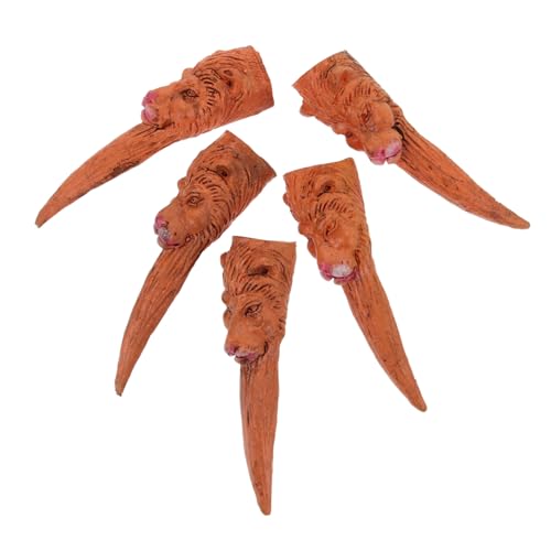 Zerodeko 5 Stück Teiliges Halloween Kostüm Zubehör Set Lange Künstliche Fingernägel Gruseliges Zombie Cosplay Party Requisiten Bequem Passend für Hexen und Gespenster von Zerodeko