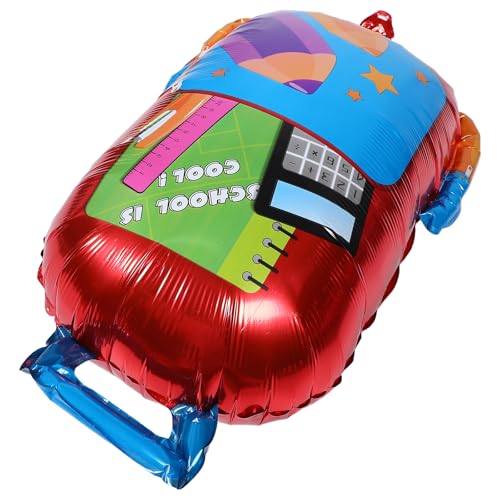 Zerodeko 5-teilige Rucksack-Dekorationen: Luftballons zum Schulanfang – Luftballons in Schultaschenform für den Kindergarten zum ersten Schultag von Zerodeko