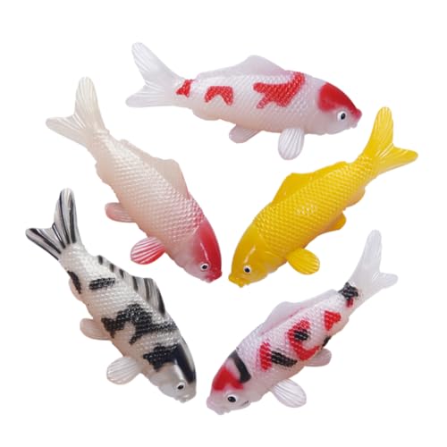 Zerodeko 5 Stücke Künstliche Fisch Spielzeug PVC Aquarium Dekorationen Realistische Fisch Modelle Für Aquarium Teich Fotografie Requisiten von Zerodeko