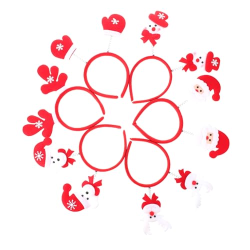 Zerodeko 6 Stück Teiliges Weihnachts Haarband mit Kreativen Niedlichen Festtags Kopfschmuck Motiven Wie Schneemann Rentier und Santa Dekorativer Haarreif für Weihnachtsfeier und Festliche Zerodeko 6 Stück Teiliges Weihnachts Haarband mit Kreativen Niedlichen Festtags Kopfschmuck Motiven Wie Schneemann Rentier und Santa Dekorativer Haarreif für Weihnachtsfeier und Festliche von Zerodeko