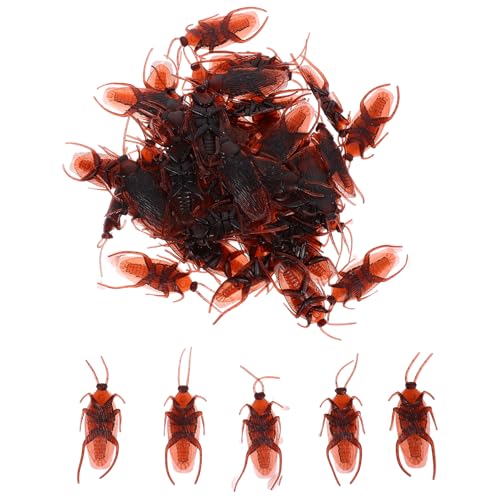 Zerodeko 60 Stück Künstliche Kakerlaken Plastikattrappe Kleine Realistische Simulation Für Feiertagsstreiche Um Leute Auszutricksen Halloween-Party-Dekoration Zerodeko 60 Stück Künstliche Kakerlaken Plastikattrappe Kleine Realistische Simulation Für Feiertagsstreiche Um Leute Auszutricksen Halloween-Party-Dekoration von Zerodeko