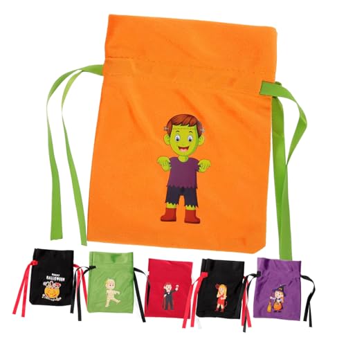 Zerodeko 6Stücke Halloween Süßigkeitstüten mit Kordelzug Wiederverwendbare Cartoon Geschenktüten für Partys und Süße Aufbewahrungstaschen für Kleine Überraschungen Zerodeko 6Stücke Halloween Süßigkeitstüten mit Kordelzug Wiederverwendbare Cartoon Geschenktüten für Partys und Süße Aufbewahrungstaschen für Kleine Überraschungen von Zerodeko
