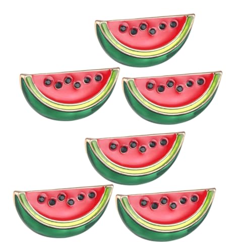 Zerodeko 6Stücke Wassermelonen Brosche Reversclips für Kleidung für Pullover Kleider und Schals Süßes für Frauen und Männer Stabiler Halt und Design Zerodeko 6Stücke Wassermelonen Brosche Reversclips für Kleidung für Pullover Kleider und Schals Süßes für Frauen und Männer Stabiler Halt und Design von Zerodeko