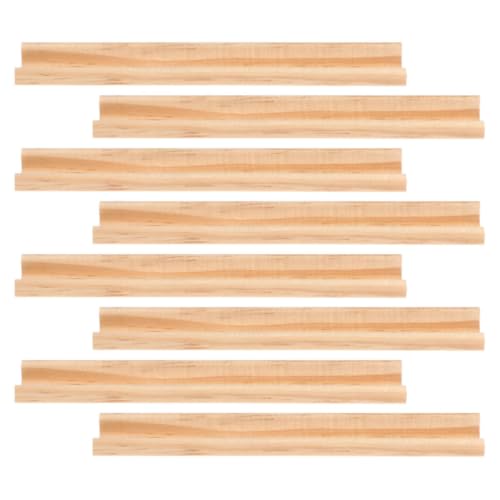 Zerodeko 8 Stück Domino-Tabletts Aus Holz Tabletts Aus Natürlichen Dominosteinen Domino-Ständer Aus Holz Präsentationsständer Für Halter Für Dominostein-Tabletts (19 X 2 3 cm) von Zerodeko