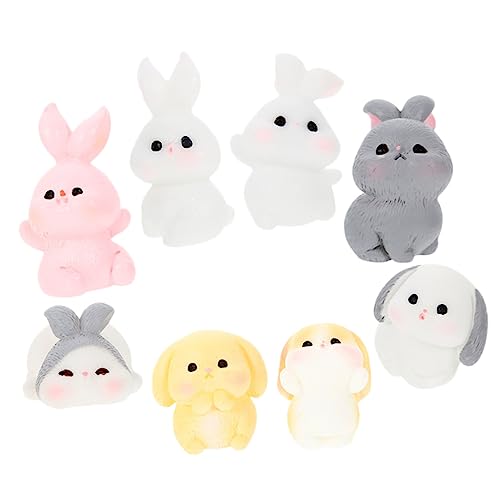 Zerodeko Bunny Decor Miniatur Figur Für Landschaft Garten Schmuck Mini Garten Decor von Zerodeko