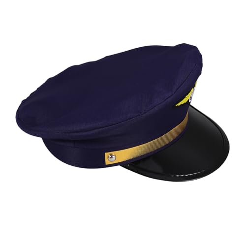 Zerodeko Hut Aus Robustem Material Airline-kappe Für Erwachsene Jungen Und Mädchen Maskerade-partyhut Kopfbedeckung Mit Verstellbarer Größe Zerodeko Hut Aus Robustem Material Airline-kappe Für Erwachsene Jungen Und Mädchen Maskerade-partyhut Kopfbedeckung Mit Verstellbarer Größe von Zerodeko