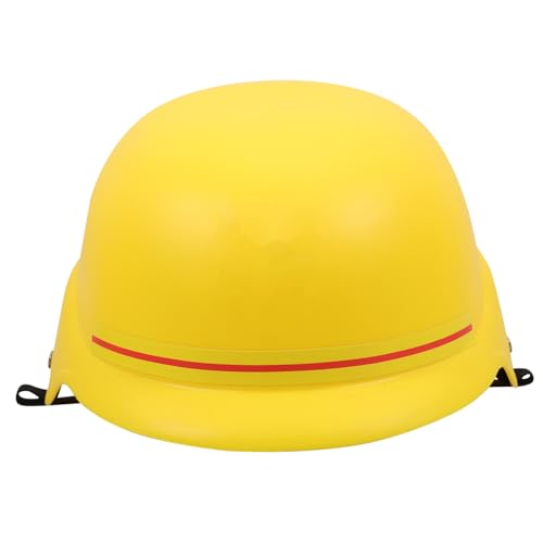 Zerodeko Bauhelm für Gelber Kunststoff Schutzhelm für Rollenspiele und Kostüme für Drinnen und Draußen Robustes Material Fördert Problemlösungsfähigkeiten und Eignet Sich Hervorragend für von Zerodeko