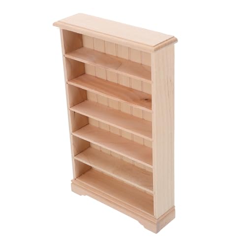Zerodeko Dollhouse Bücherregal Modell aus Holz Miniatur Möbel für Puppenhaus Dekoration Stöckiges Regal für Realistisch und Langlebig für Mini Haus oder Zerodeko Dollhouse Bücherregal Modell aus Holz Miniatur Möbel für Puppenhaus Dekoration Stöckiges Regal für Realistisch und Langlebig für Mini Haus oder von Zerodeko