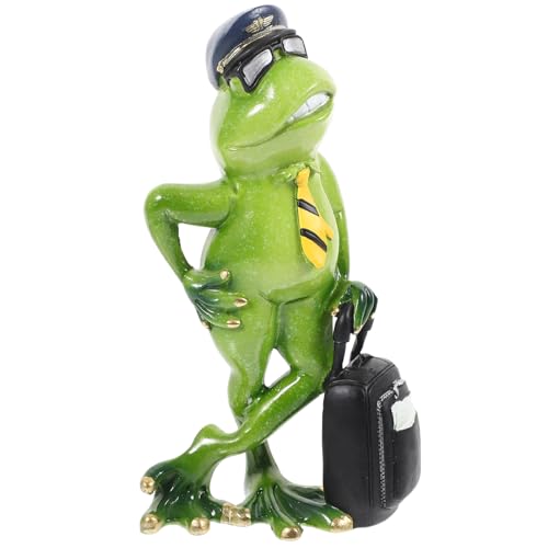Zerodeko Frosch-gartenskulptur Harzfrosch-Ornament Frosch-Dekoration Für Die Außendekoration von Zerodeko