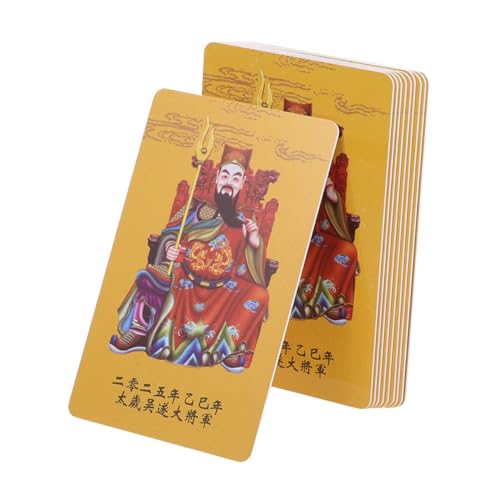 Zerodeko Gedenkkarten Zum Schlangenjahr 2025 Tai-Karten 20 Stück Feng-Shui-amulettkarten für Segnungen von Zerodeko