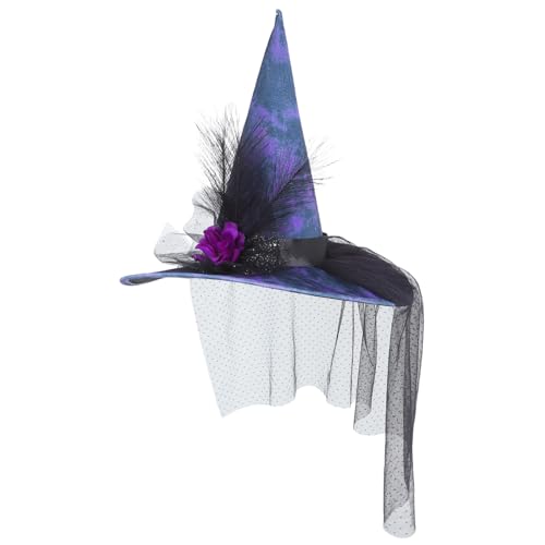 Zerodeko Großer Hut Aus Netzstoff Mit Kunstblumen Für Halloween-kostüme Maskenpartys Zubehör Zerodeko Großer Hut Aus Netzstoff Mit Kunstblumen Für Halloween-kostüme Maskenpartys Zubehör von Zerodeko