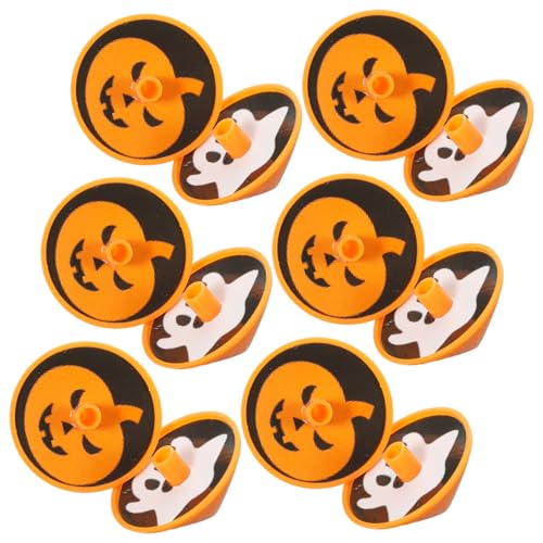 Zerodeko Halloween Kunststoff mit Lustigem Design Leicht Drehender Gyro für Kompakt und Tragbar Mitgebsel für Kindergeburtstag und Partyspaß von Zerodeko