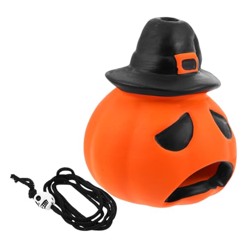 Zerodeko Halloween Todespfeife Kürbisform Lauter Menschenschrei Gruseliges Halloween Kostümspielzeug Orange Mit Tragbarem Design Für Streiche Und Partys von Zerodeko