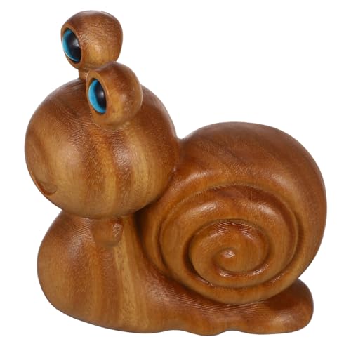 Zerodeko Entzückende Holzschnecke Zarte Schnitzerei Schneckenfigur Zum Sammeln Und Dekorieren von Zerodeko