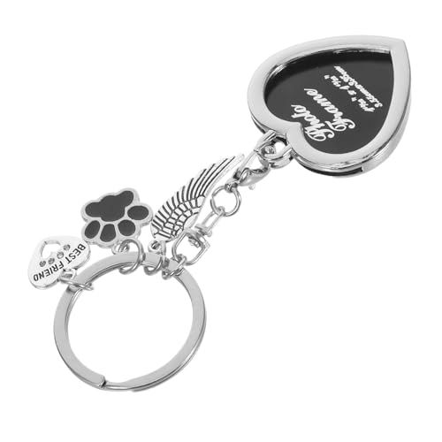 Zerodeko Haustier -fotorahmenschlüsselkette Pet Memory Frame Gedenkschlüsselkette Hund Schlüsselanhänger Bilderrahmen Zum Gedenken An Hunde Erinnerung An Den Hund Zinklegierung Silver von Zerodeko