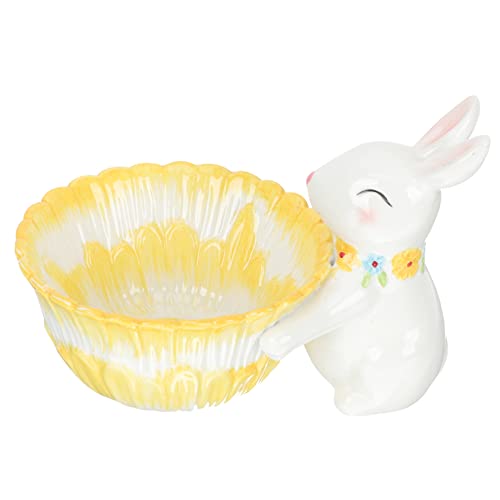 Zerodeko Aufbewahrungsschüssel Osterhasen-schüssel Keramik-süßigkeitenbehälter Hasen-schüssel Ornament Hasen-schüssel Für Die Osterfeier von Zerodeko